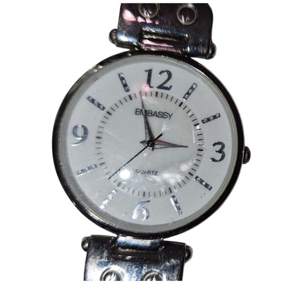 Set Of 5 Quartz Wrist Watches Embassy Kim Rogers Bracelet Wrist Band Read - Picture 4 of 12